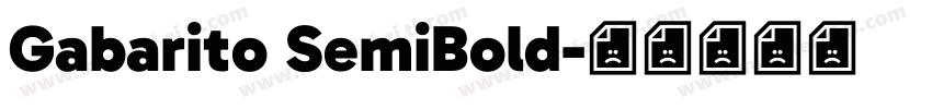 Gabarito SemiBold字体转换